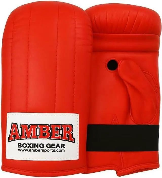 Main image of Amber Fight Gear Extreme Boxing Bag Gloves Red Medium