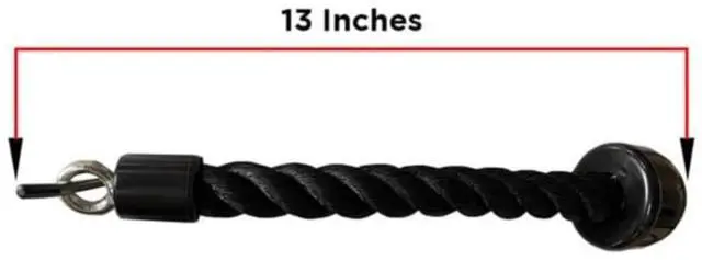 Alt view image 3 of 3 - Amber Fight Gear  Ultimate LAT Machine Accessory: Tricep Rope for Improved Grip Strength - 1000 lbs Lab-Tested, Versatile Full Body Workout Heavy-Duty Rope single