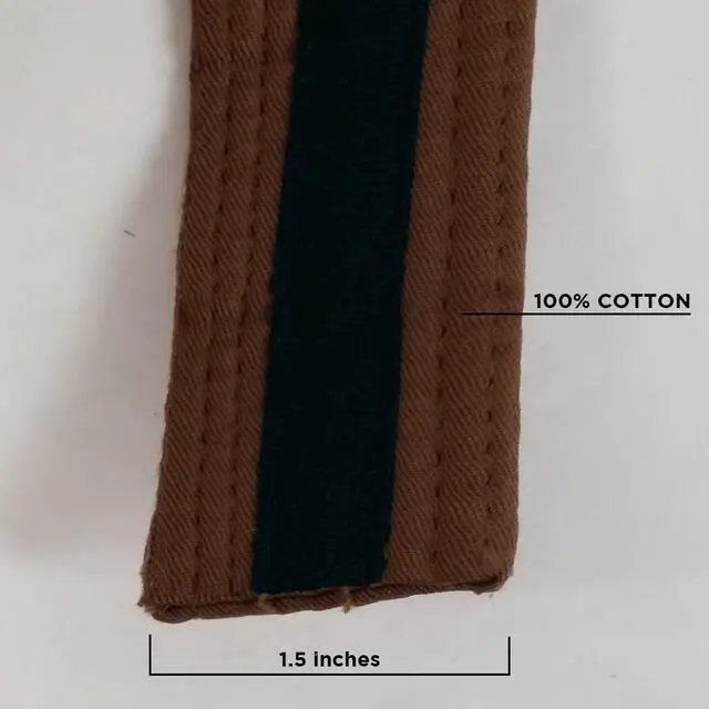 Alt view image 4 of 4 - Amber Sporting Goods Premium Karate Belt, 100% Cotton Canvas Martial Arts Belt for Karate, Taekwondo & Judo