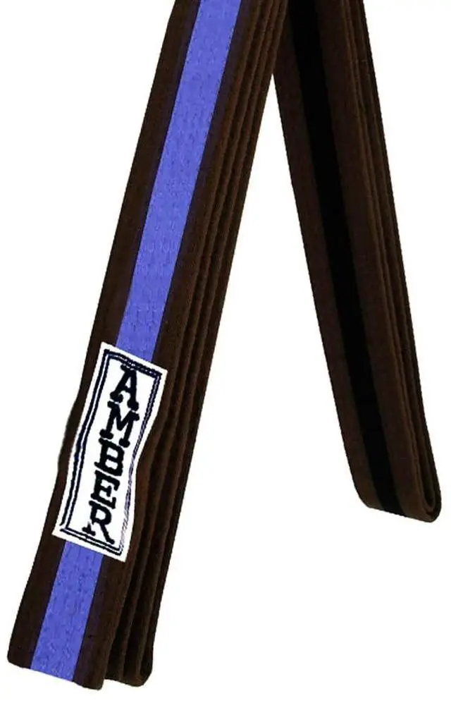 Alt view image 4 of 5 - Amber Sporting Goods Premium Karate Belt, 100% Cotton Canvas Martial Arts Belt for Karate, Taekwondo & Judo