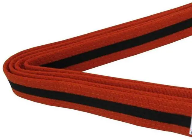 Alt view image 3 of 5 - Amber Sporting Goods Premium Karate Belt, 100% Cotton Canvas Martial Arts Belt for Karate, Taekwondo & Judo Size 2 - 89 Inches