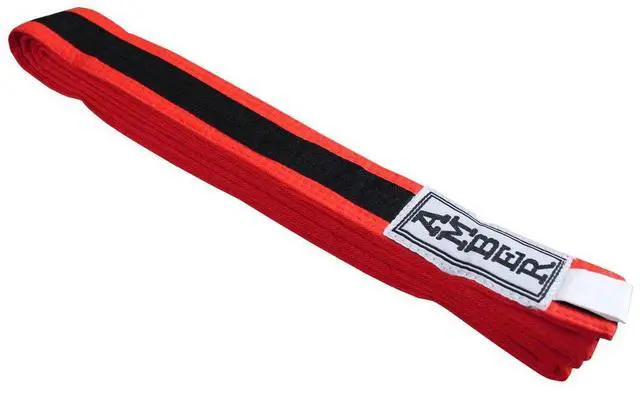 Main image of Amber Sporting Goods Premium Karate Belt, 100% Cotton Canvas Martial Arts Belt for Karate, Taekwondo & Judo Size 2 - 89 Inches