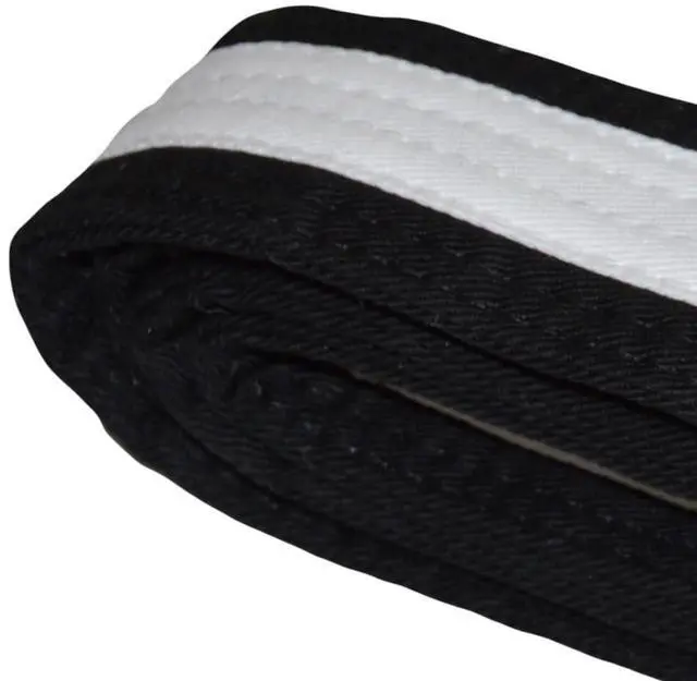 Alt view image 6 of 7 - Amber Sporting Goods Premium Karate Belt, 100% Cotton Canvas Martial Arts Belt for Karate, Taekwondo & Judo Size 4 - 104 Inches