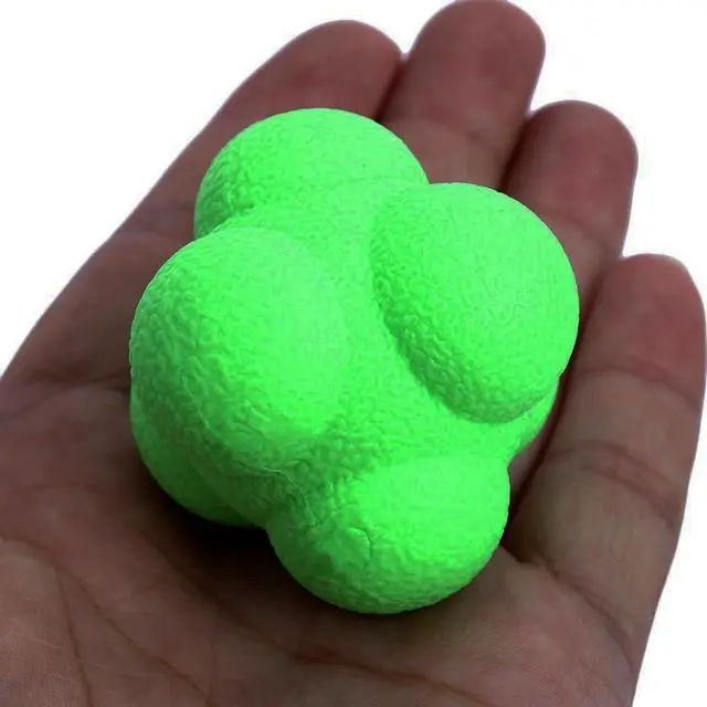 Alt view image 3 of 4 - Amber Fight Gear Agility Bounce Reaction Ball for Exception Hand Eye Coordination Large Green