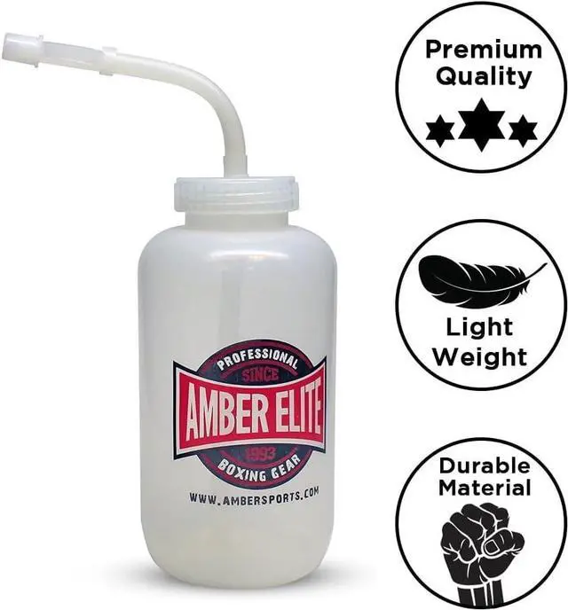 Alt view image 2 of 3 - Amber Fight Gear Pro Style Water Bottle White
