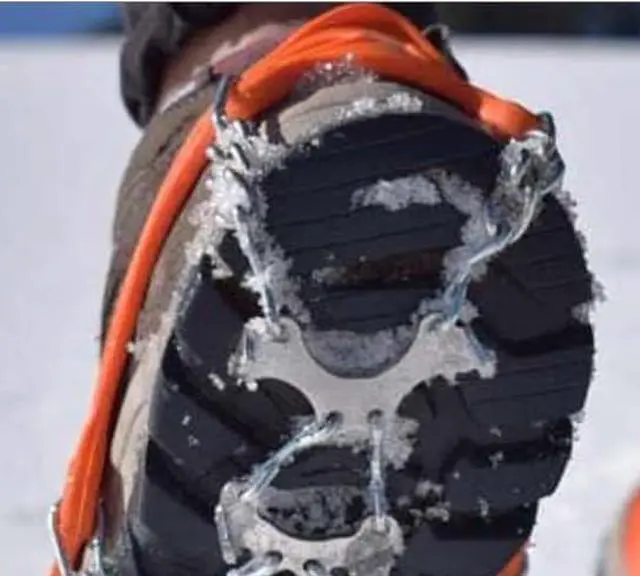 Alt view image 2 of 3 - Amber Fight Gear Momentum Traction Spikes 12-Point Stainless Steel Claw Spikes, Diamond Pattern for Superior Grip, Ergonomic Design for Comfort, Weather-Resistant to -40°C, Ideal for Winter Use