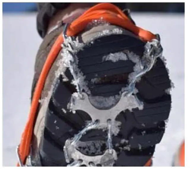 Alt view image 3 of 3 - Amber Fight Gear Momentum Traction Spikes 12-Point Stainless Steel Claw Spikes, Diamond Pattern for Superior Grip, Ergonomic Design for Comfort, Weather-Resistant to -40°C, Ideal for Winter Use