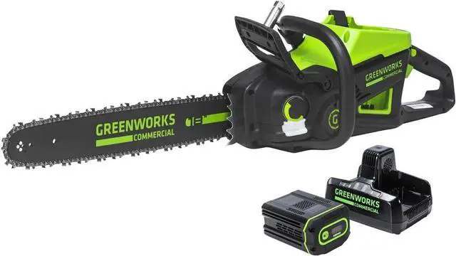 Main image of Amber Fight Gear High Performance 82V 18" 2.7kW Chainsaw with 4Ah Battery and Dual Port Charger (82CS27-4DP) - Power and Precision for Your Cutting Needs
