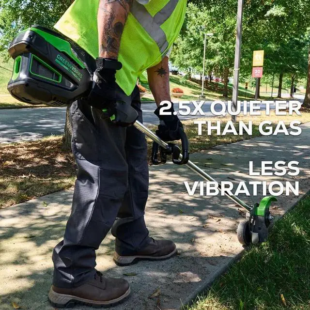 Alt view image 3 of 4 - Amber Fight Gear 82V Edger Precision Cutting, Powerful Motor, 4Ah Battery, Dual Port Charger (82ES15-4DP)