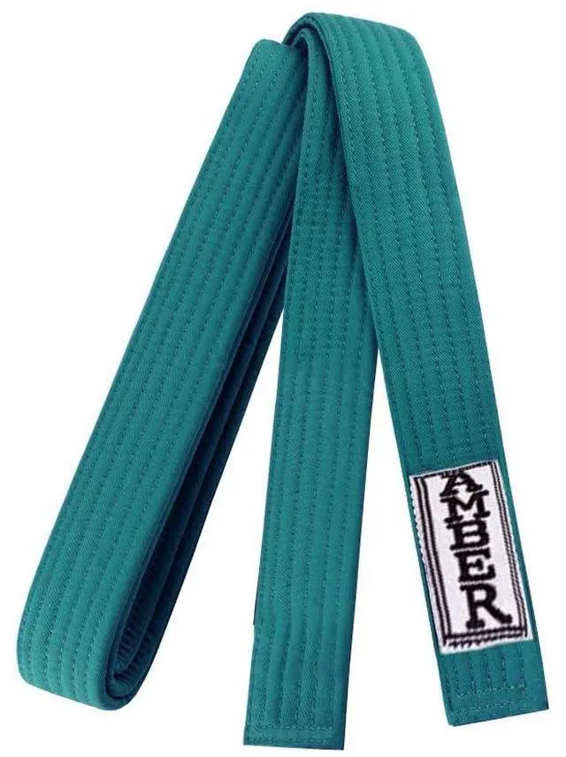Alt view image 6 of 7 - Amber Sporting Goods Premium Karate Belt, 100% Cotton Canvas Martial Arts Belt for Karate, Taekwondo & Judo Size 5 - 112 Inches