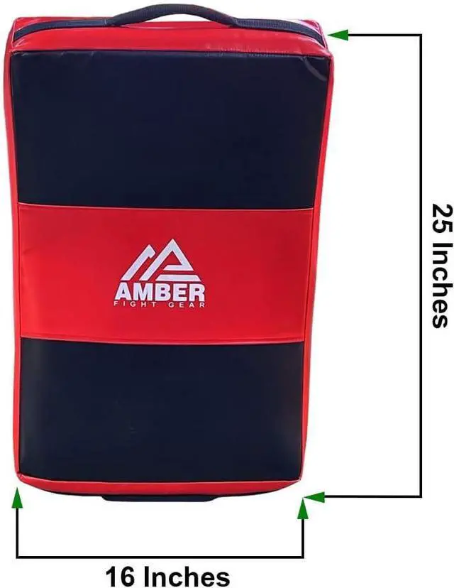Alt view image 4 of 5 - Amber Fight Gear Curved Body Punching Shield Striking Kick Shield for Boxing Punching Pad Muay Thai Training Foot Target Strike Body Shield, MMA, TKD, Martial Arts, Karate Workout 25x16x5