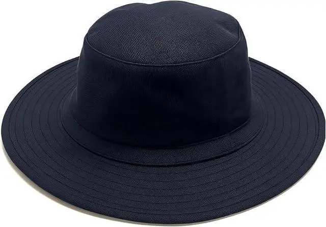 Alt view image 2 of 4 - Amber Fight Gear Wide Brim Sun Hat with Cooling Towel Band, Heavy Cotton Drill, Ideal for Outdoor Sports, Matches & Sun Protection Medium Blue