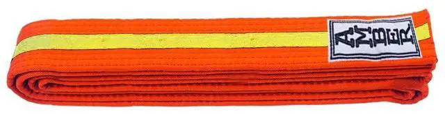 Alt view image 4 of 7 - Amber Sporting Goods Premium Karate Belt, 100% Cotton Canvas Martial Arts Belt for Karate, Taekwondo & Judo