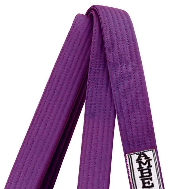 Alt view image 6 of 6 - Amber Sporting Goods Premium Karate Belt, 100% Cotton Canvas Martial Arts Belt for Karate, Taekwondo & Judo Size 3 - 96 Inches