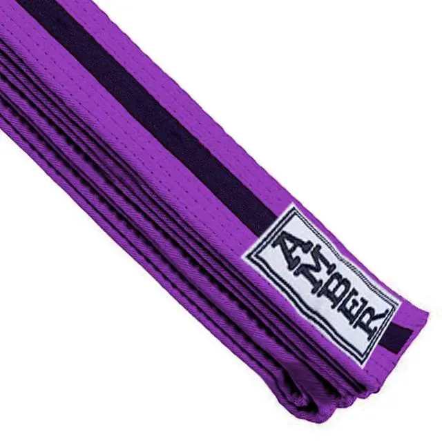 Alt view image 4 of 7 - Amber Sporting Goods Premium Karate Belt, 100% Cotton Canvas Martial Arts Belt for Karate, Taekwondo & Judo Size 6 - 120 Inches