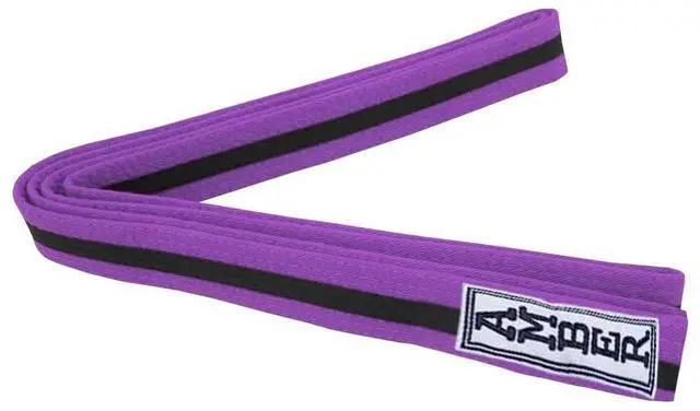 Alt view image 6 of 7 - Amber Sporting Goods Premium Karate Belt, 100% Cotton Canvas Martial Arts Belt for Karate, Taekwondo & Judo Size 6 - 120 Inches