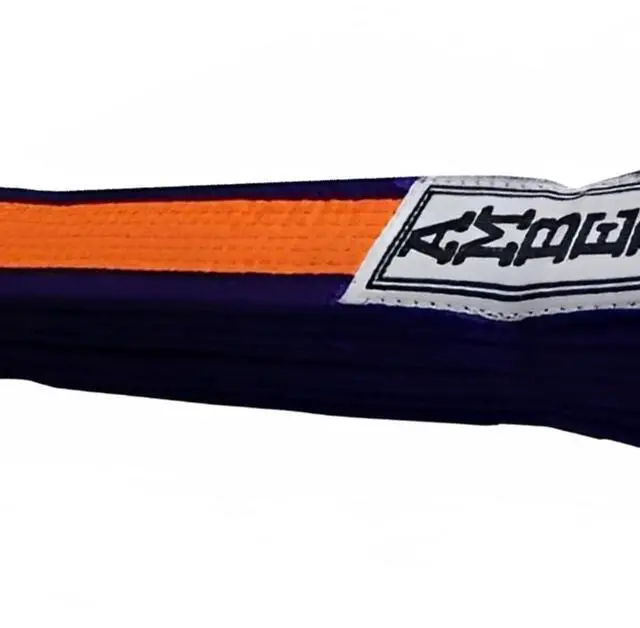 Alt view image 5 of 5 - Amber Sporting Goods Premium Karate Belt, 100% Cotton Canvas Martial Arts Belt for Karate, Taekwondo & Judo Size 6 - 120 Inches