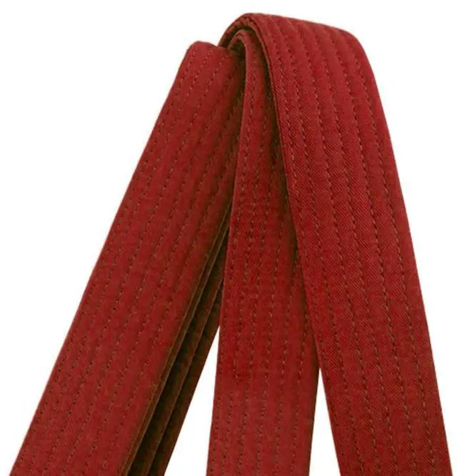 Alt view image 2 of 5 - Amber Sporting Goods Premium Karate Belt, 100% Cotton Canvas Martial Arts Belt for Karate, Taekwondo & Judo Size 6 - 120 Inches