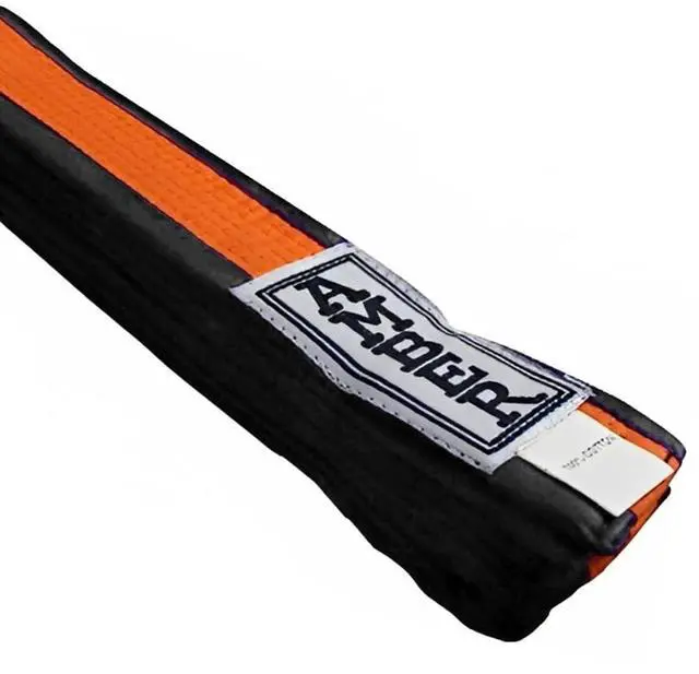 Alt view image 2 of 5 - Amber Sporting Goods Premium Karate Belt, 100% Cotton Canvas Martial Arts Belt for Karate, Taekwondo & Judo Size 2 - 89 Inches