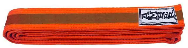 Alt view image 2 of 6 - Amber Sporting Goods Premium Karate Belt, 100% Cotton Canvas Martial Arts Belt for Karate, Taekwondo & Judo