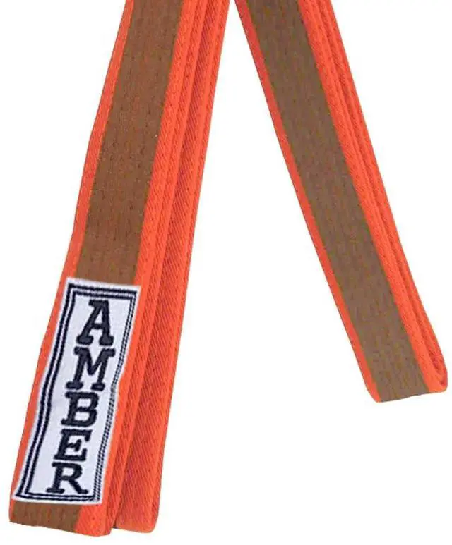 Alt view image 6 of 6 - Amber Sporting Goods Premium Karate Belt, 100% Cotton Canvas Martial Arts Belt for Karate, Taekwondo & Judo