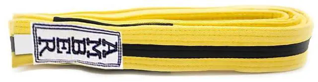 Alt view image 6 of 6 - Amber Sporting Goods Premium Karate Belt, 100% Cotton Canvas Martial Arts Belt for Karate, Taekwondo & Judo