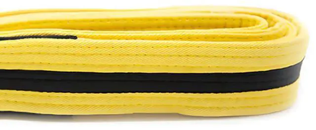 Alt view image 3 of 6 - Amber Sporting Goods Premium Karate Belt, 100% Cotton Canvas Martial Arts Belt for Karate, Taekwondo & Judo