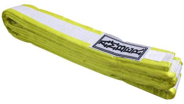 Alt view image 3 of 3 - Amber Sporting Goods Premium Karate Belt, 100% Cotton Canvas Martial Arts Belt for Karate, Taekwondo & Judo Size 4 - 104 Inches