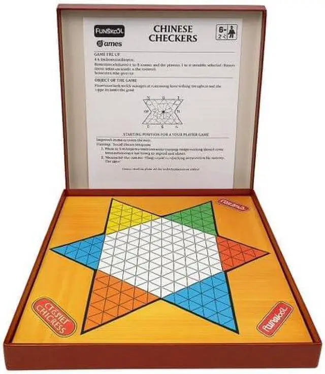 Alt view image 4 of 5 - LIVEVIE Chinese Checkers Board Game, Multicolor Classic Strategy Game for Kids & Adults, 6-Player Family Fun, Improves Logic & Focus, Ideal for Parties & Game Nights