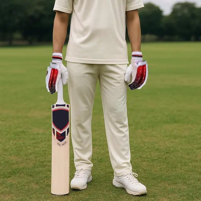 Alt view image 4 of 4 - Amber Fight Gear Optipro Batting Gloves for Cricket Premium Fabric Palm, Non-Toxic PVC Finger Rolls, Cotton Back Ventilated & Lightweight, Sweat-Resistant for Better Grip Medium