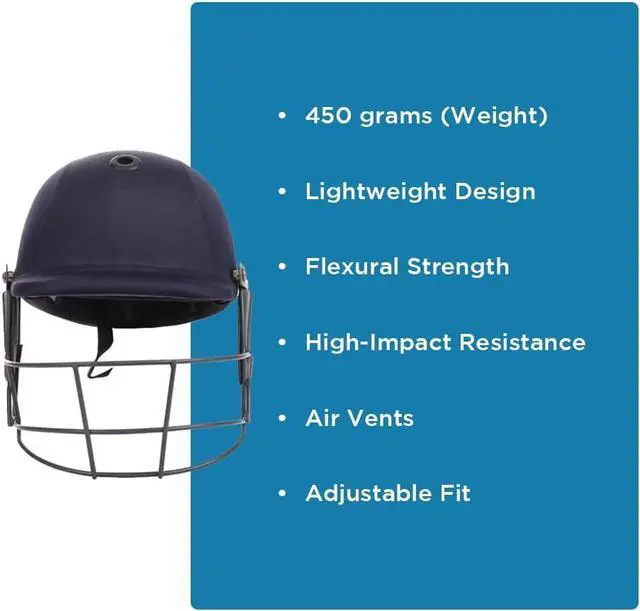 Alt view image 4 of 4 - Amber Fight Gear Savage Tech Cricket Helmet, Lightweight, Impact Protection, Breathable Design, Adjustable Fit, Comfort & Safety for Pro Players Medium
