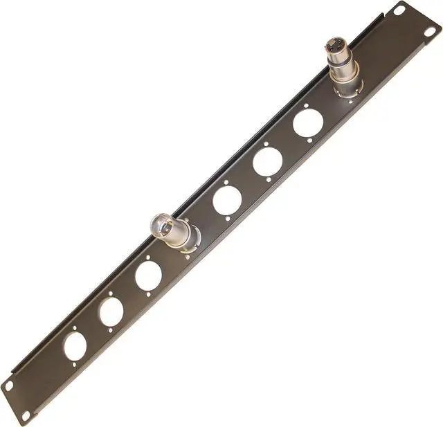 Alt view image 4 of 9 - ProX T-1U8XLR 1U Rack Panel Punched for 8 XLR, Speaker Twist connector or Power Connection Compatible Connectors