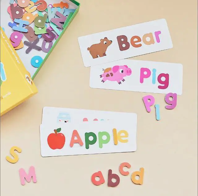 Alt view image 2 of 3 - LIVEVIE Magnetic Play Alphabet and Learning Cards for Toddlers & Kids, Soft Foam Magnets with Educational Flash Cards, Fun and Engaging Magnets & Cards for Early Learning and Play, Made in Korea