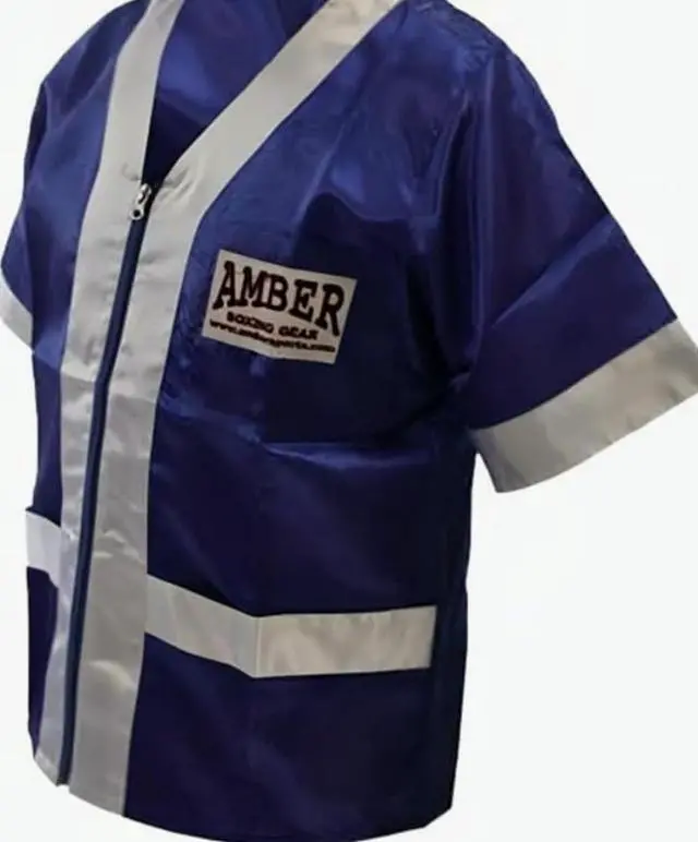 Main image of Amber Fight Gear Satin Boxing Cornerman's Jacket, Premium Cornerman Support & Style Gear with Durable Satin, Ample Pockets & Tailored Fit x-large