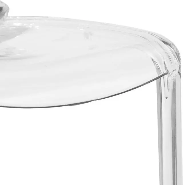 Alt view image 6 of 7 - LeisureMod Adler Mid-Century Modern Dining Chair Set of 2 - Clear Acrylic Contemporary Design for Kitchen, Dining Room, and Modern Home Decor