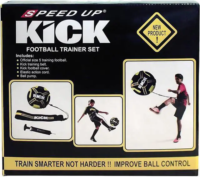 Main image of Amber Fight Gear Soccer Football Kick Throw Solo Trainer Practice Training Aide with Adjustable Waist Belt - Fits Ball Size 3, 4, and 5