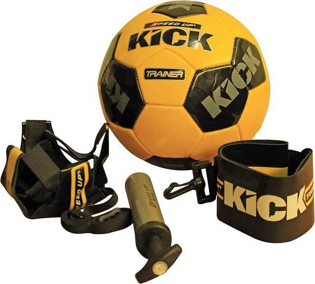 Alt view image 3 of 4 - Amber Fight Gear Soccer Football Kick Throw Solo Trainer Practice Training Aide with Adjustable Waist Belt - Fits Ball Size 3, 4, and 5