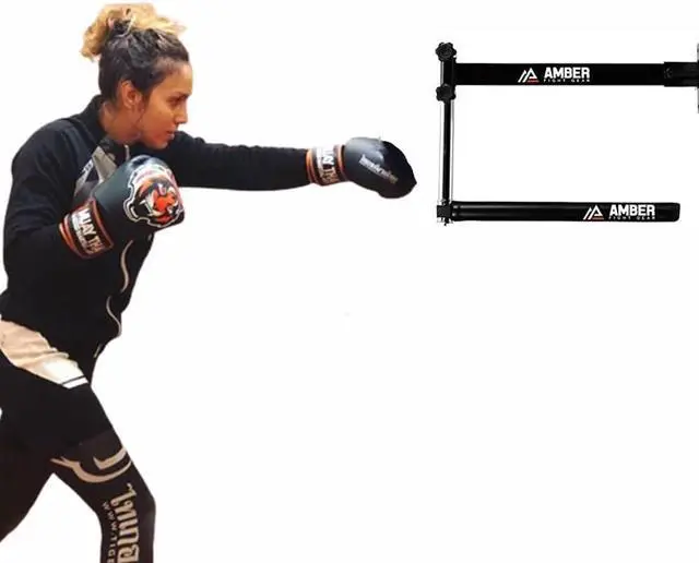 Alt view image 4 of 4 - Amber Fight Gear Boxing Rapid-Reflex Trainer for Speed and Precision - Heavy Duty Steel Construction with 16 Adjustable Settings - Perfect for Home Gym or Commercial Use