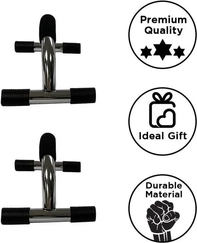 Alt view image 3 of 5 - Amber Fight Gear Enhance Upper Body Strength: Training Push Up Bars for Shoulders, Chest & Core - Non-Skid Feet, Compact & Portable