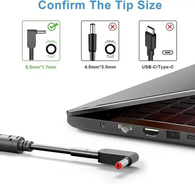Alt view image 2 of 7 - Energizewiz 230W Charger for Acer Predator Helios 300 PH315-53 54 55 Nitro 5 16 17 Predator Triton 300 500 PT315 PT515 Neo 16 PHN16-71 Gaming Laptop Power Adapter Supply