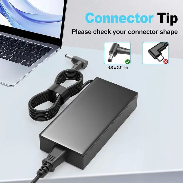 Alt view image 2 of 5 - Energizewiz 240W ROG Charger Fit for ASUS ADP-240EB B 20V 12A AC Adapter ASUS ROG Zephyrus G14 G15 M16 S15 S17, ROG Strix Scar 15 G533QS (Compatible with 180W 200W ROG Gaming Laptop) 6.0x3.7mm