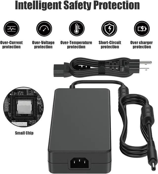Alt view image 5 of 6 - Energizewiz 330W AC Charger for Acer Predator Helios 18 16 15 PH18-71 PHN16-71 PH16-71 PH3D15 19.5V 16.92A Acer Predator Triton 17 X PTX17-71 Nitro 17 16 15 Laptop Power Adapter 5.5x1.7mm