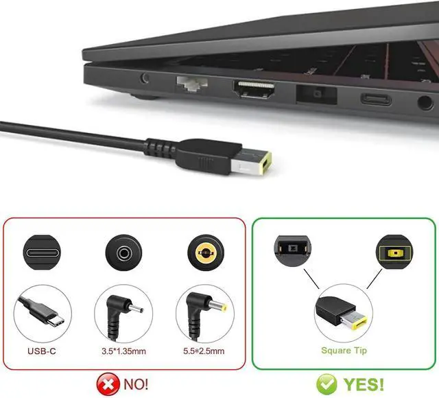 Alt view image 2 of 7 - Energizewiz 230W Legion Charger fit for Lenovo 20V 11.5A Legion 5 7 5P C7 S7 Y540 Y545 Y740 Y730 Y900 Y910 Y7000 Y7000P R7000P ADL230SCC3A USB Rectangular Tip