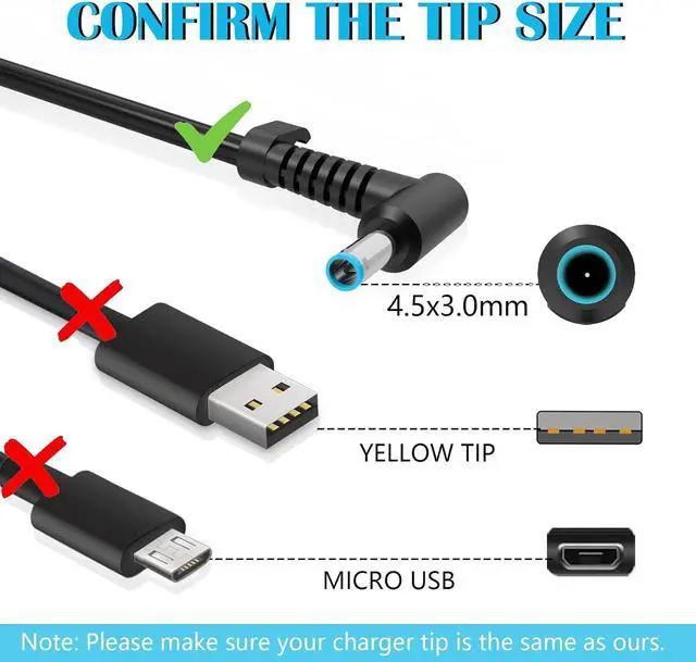 Alt view image 2 of 6 - Energizewiz 230W Charger Fit for HP Omen 15 16  19.5V 11.8A HP Victus 16 by Gaming Laptop ZBook Fury 16 G8 G9 G10 M41303-001 M85389-003 Power Supply AC Adapter 4.5x3.0 mm Blue tip