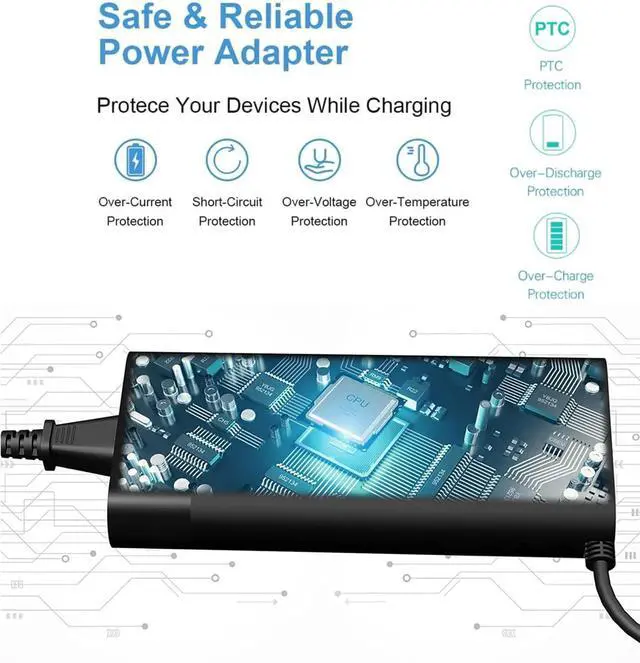 Alt view image 4 of 6 - Energizewiz 230W Charger Fit for HP Omen 15 16  19.5V 11.8A HP Victus 16 by Gaming Laptop ZBook Fury 16 G8 G9 G10 M41303-001 M85389-003 Power Supply AC Adapter 4.5x3.0 mm Blue tip