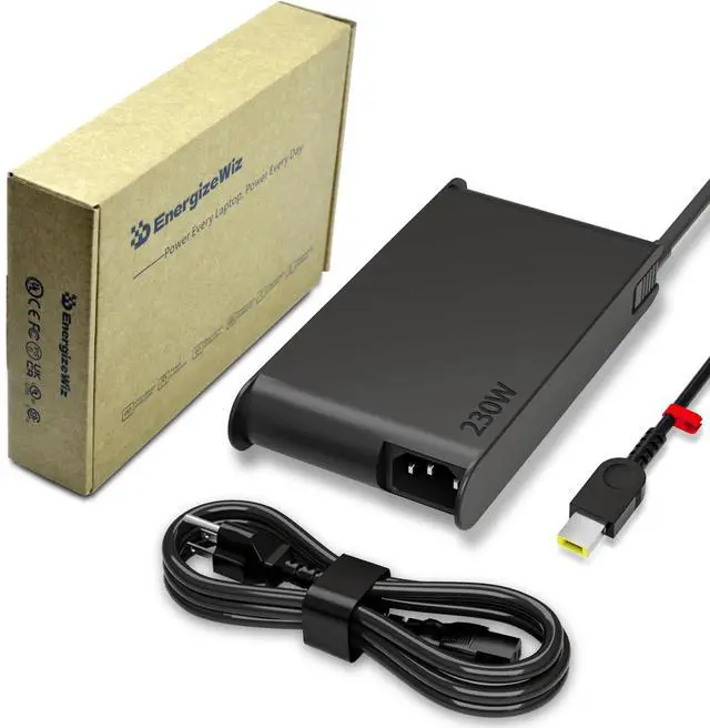 Main image of Energizewiz 230W Legion Charger fit for Lenovo 20V 11.5A Legion 5 7 5P C7 S7 Y540 Y545 Y740 Y730 Y900 Y910 Y7000 Y7000P R7000P ADL230SCC3A USB Rectangular Tip
