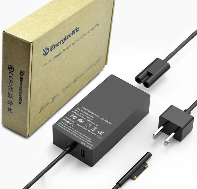 Main image of 127W 15V 8A Laptop Charger for Microsoft Compatible with Surface Pro X 9 8 7 6 5 4 3 Surface Book 3 2 1 Surface Laptop 5 4 3 2 1 and Surface Go 3 2 1