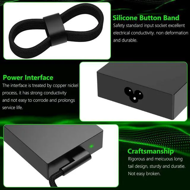 Alt view image 3 of 6 - 230W 19.5V 11.8A AC Laptop Charger for Razer Blade 15 RZ09-02385 02386 02705 02886 02887 02888 0313x 0301x 0421x 0330x 0367x 0409A 0409B 0409C 03009 03006 0328x 0369x Power Supply Adapter Cord