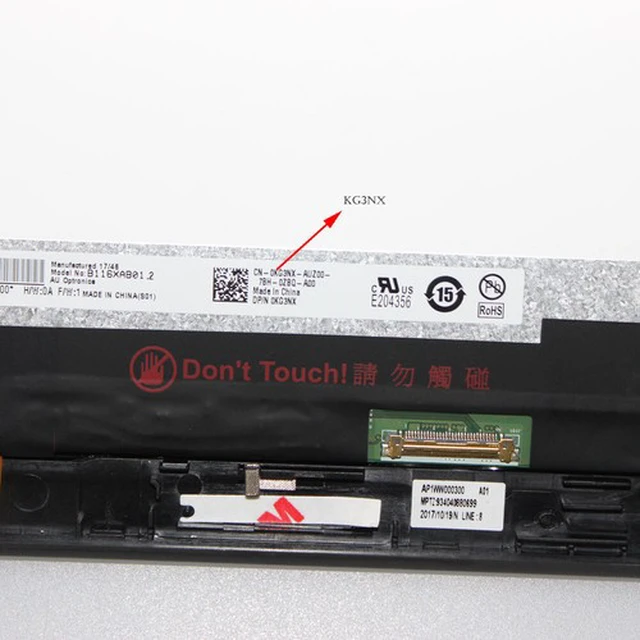 Alt view image 5 of 5 - 11.6inch HD Lcd Touch Screen+Bezel Assembly for Dell Chromebook 11 3189 3181