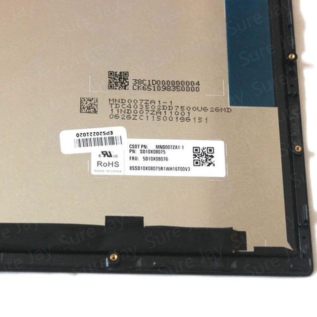 Alt view image 5 of 7 - 13.3" WQHD Lcd Touch Screen +Bezel Assembly for Lenovo Yoga Duet 7-13IML05 82AS